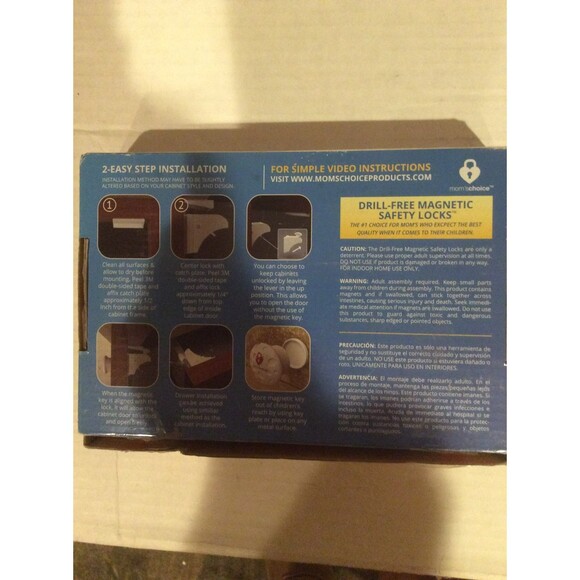 Drill Free Magnetic Cabinet & Drawer Locks: 8 Locks+2 Keys B34 - Picture 2 of 3